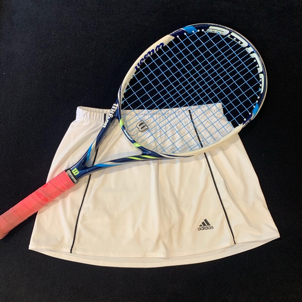 White adidas tennis skirt